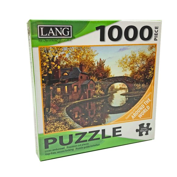 Lang Other - NWT Lang House by the River 1000 Piece Puzzle
